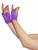 Fishnet Gloves Short Purple Pk2