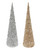 SEQUIN BEADY CONE TREE GLITTER 42cm