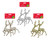 GLITTER HANGING REINDEER 2 PACK Choose from 3 assorted styles
