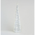 Fabric Cone with LED Silver 100cm