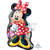 S Shape Foil Balloon Minnie Full Body