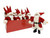 CLASSIC TABLE DECO SANTA 18cm