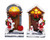 LIGHT UP SANTA STOP HOUSE 14cm CHOICE OF 2 STYLES