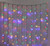 200 LED TIMER CURTAIN LIGHTS MULTICOLOURED