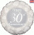 H100 18in Foil Balloon Happy 30th Anniversary