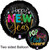 H100 18in Foil Balloon Pop Fizz New Year Holographic