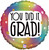 H100 18in Foil Balloon Graduation Holographic