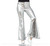 70s Disco Bell Bottom Pants Silver Large