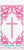 Pink Cross Tablecover Communion or Christening 54x84in 
