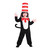 Cat in The Hat Jumpsuit Age 6 to 8 Years