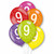 11in Latex Balloons Multi Age 9 Pk6