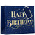 Happy Birthday Navy and Gold Gift Bag Medium