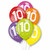 11in Latex Balloons Multi Age 10 Pk6