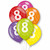11in Latex Balloons Multi Age 8 Pk6