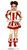 Striped Clown Girl Age 5 to 6 Years