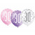 12in Latex Balloons Age 30 Glitz Pink Pk6