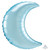 H200 Crescent Foil 26in Pastel Blue