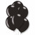 11in Latex Balloons Pearl Black Pk6