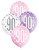 12in Latex Balloons Age 90 Glitz Pink Pk6