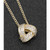 Love Knot Pave Knot Necklace Gold Plated