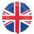 H100 18in Foil Balloon GB Union Jack Flag