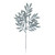 Glitter Leaf Branch Pale Ice 53cm