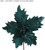 Poinsettia Pick Dark Green 27cm