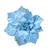 Velvet Poinsettia Clip King Blue 22cm