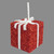 Tinsel Gift Red 15cm
