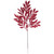 Glitter Leaf Branch Red 53cm
