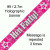 Pink Holographic Banner Hen Party 9ft