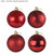 Luxury Baubles Red 15cm Pk4