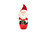 Glass Santa with 10 LEDs 38cm Battery Operated