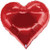 H300 Foil Balloon 30in Casino Hearts Red