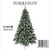 Torridon Pine tree with snow tips and Pinecones 210cm