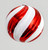 Twill Ball Bauble Decoration Red White 20cm