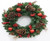 Gotland Green Wreath 50cm with pinecones berries and baubles