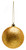 15cm Gold Glitter shatterproof bauble