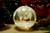 15cm bo lit crackle effect santa sleigh ball