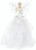 23cm fabric angel tree topper in White