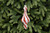 18cm candy cane stripe glass finial