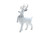 48cm white standing reindeer with scarf