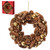 36cm gold balls and berries pinecone wreath