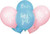12in Latex Balloons Gender Reveal Pk8