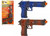 Camo Army Sparkling Friction Gun 23cm Blue Black