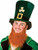 St Patricks Shamrock Velvet Hat with Beard