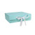 Keepsake Box Baby Blue with Ribbon 22x22x6.5cm