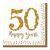 50th Golden Anniversary Napkins Pk16