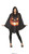 Pumpkin Poncho Black Adult One Size