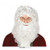 Santa Clause Wig and Beard White in Box Adult